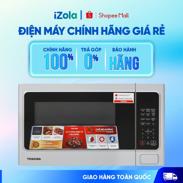 ER-SGS34(S1)VN - Lò vi sóng có nướng Toshiba ER-SGS34(S1)VN 34 lít - Hàng chính hãng - Ảnh 6
