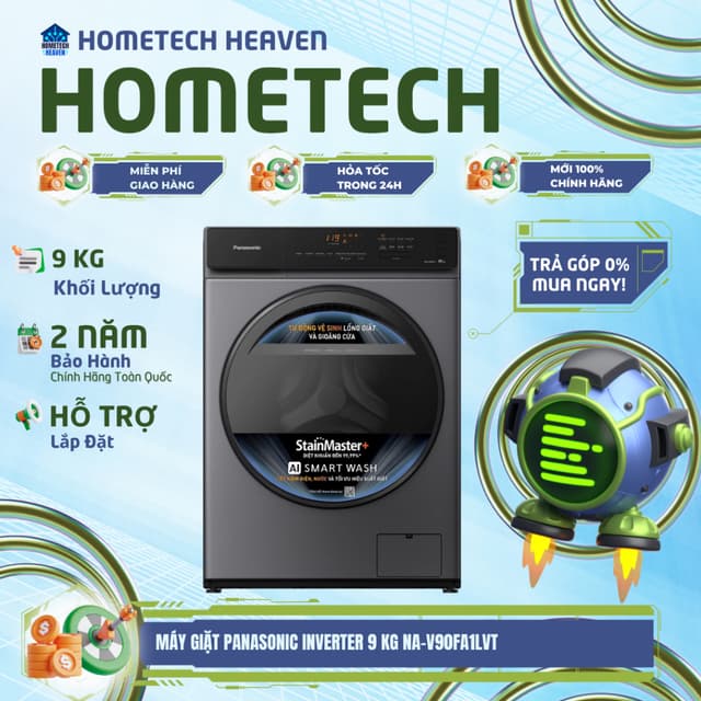 NA-V90FA1LVT [GIAO LẮP MIỄN PHÍ HCM] Máy giặt Panasonic Inverter 9 kg - CHÍNH HÃNG, MỚI 100% - Ảnh 7