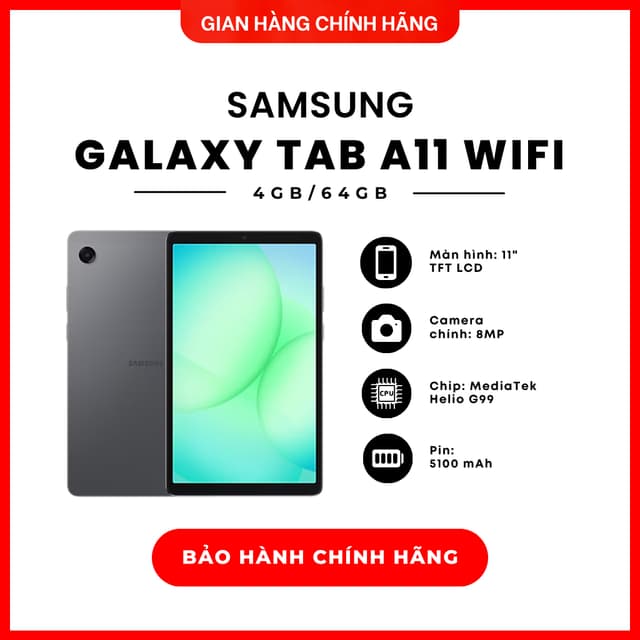Máy tính bảng Samsung Galaxy Tab A11 Wifi 4GB/64GB - Hàng Chính Hãng - Ảnh 6