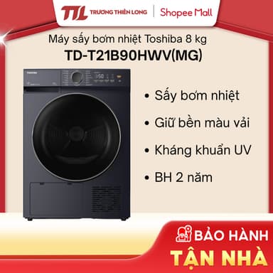 So sánh giá Máy Sấy Bơm Nhiệt Toshiba 8 kg TD-T21B90HWV(MG) [FREESHIP HCM] rẻ nhất?