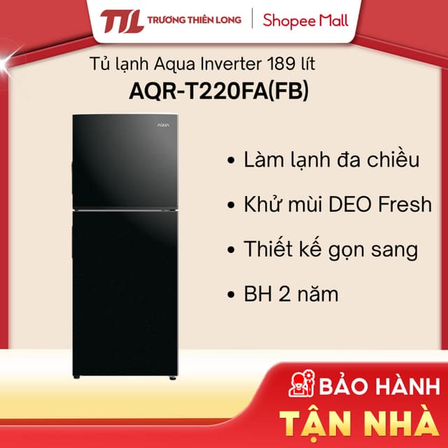 [VC 10%] AQR-T220FA(FB) - Tủ lạnh Aqua Inverter 189 lít AQR-T220FA (FB) [FREESHIP HCM] - Ảnh 5