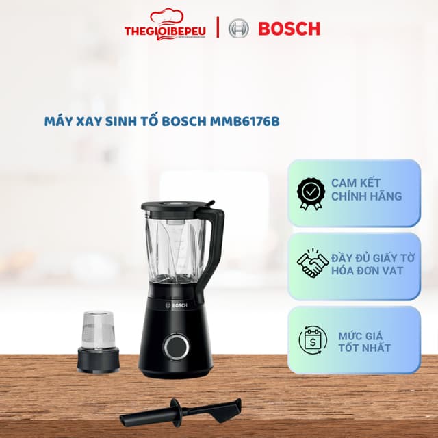 MÁY XAY SINH TỐ BOSCH MMB6176B VITAPOWER SERIES 4 1200W NHỎ GỌN TIỆN LỢI - Ảnh 9