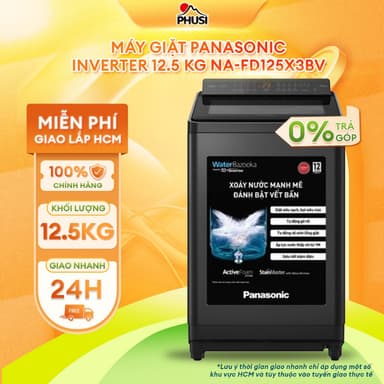So sánh giá NA-FD125X3BV [GIAO LẮP MIỄN PHÍ HCM] Máy Giặt Panasonic Inverter 12.5 Kg NA-FD125X3BV - CHÍNH HÃNG rẻ nhất?