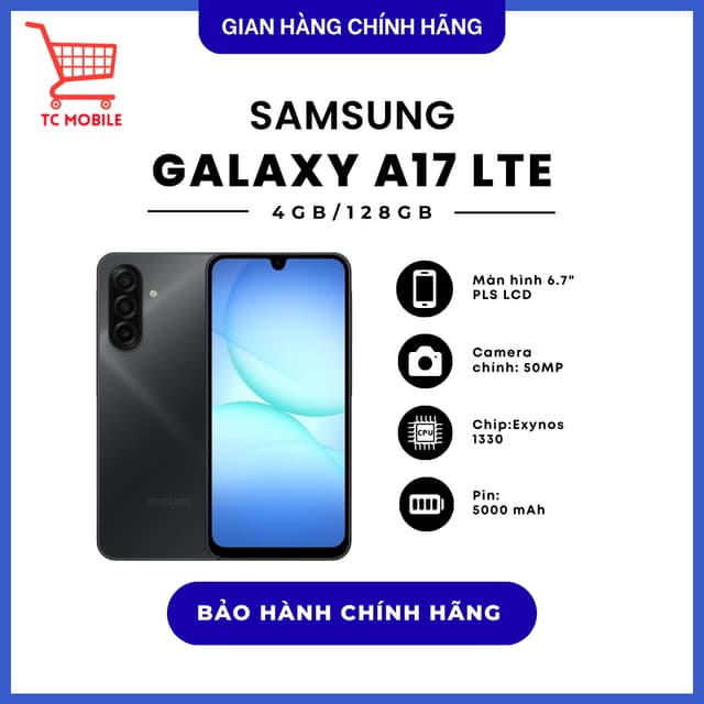 Điện thoại Samsung Galaxy A17 4G 4GB/128GB - Hàng Chính Hãng - Ảnh 3
