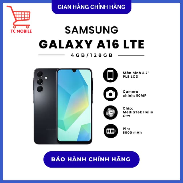 Điện thoại Samsung Galaxy A16 LTE 4GB/128GB - Hàng Chính Hãng - Ảnh 5