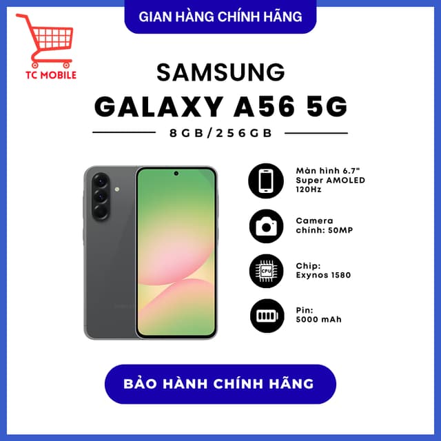 Điện thoại Samsung Galaxy A56 5G 8GB/256GB - Hàng Chính Hãng - Ảnh 10