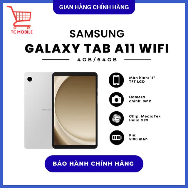 Máy tính bảng Samsung Galaxy Tab A11 Wifi 4GB/64GB - Hàng Chính Hãng - Ảnh 9