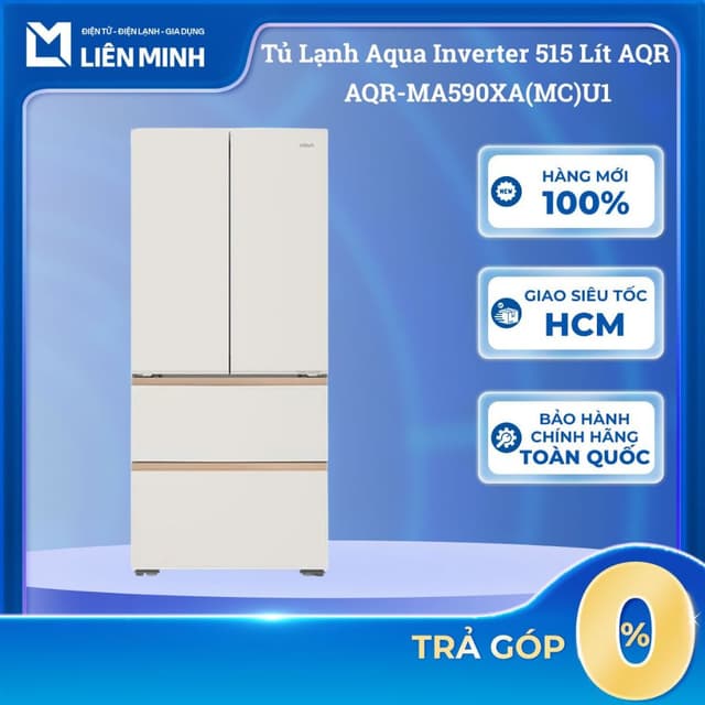 AQR-MA590XA(MC)U1 - Tủ lạnh Aqua Inverter 515 lít Multi Door - Công nghệ ABT Pro khử mùi hiệu quả - [SHIP 0Đ HCM] - Ảnh 8