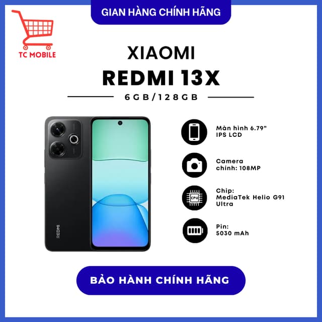 Điện thoại Xiaomi Redmi 13X 6GB/128GB - Hàng Chính Hãng - Ảnh 12