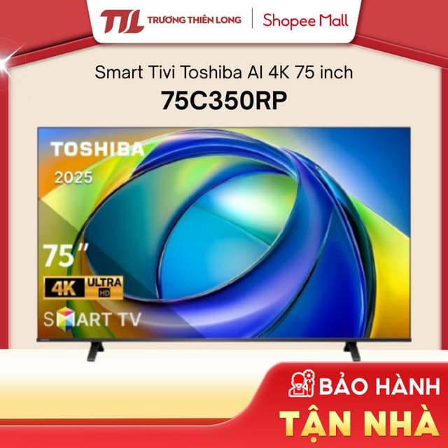Smart Tivi Toshiba AI 4K 75 Inch 75C350RP [FREESHIP HCM] - Ảnh 4