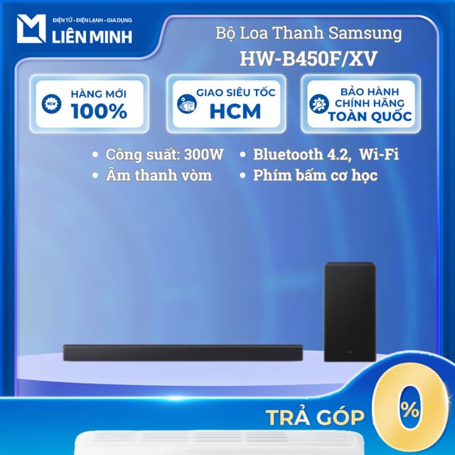 HW-B450F/XV - Bộ Loa Thanh SAMSUNG 300W - [SHIP- 0Đ HCM] - Ảnh 2