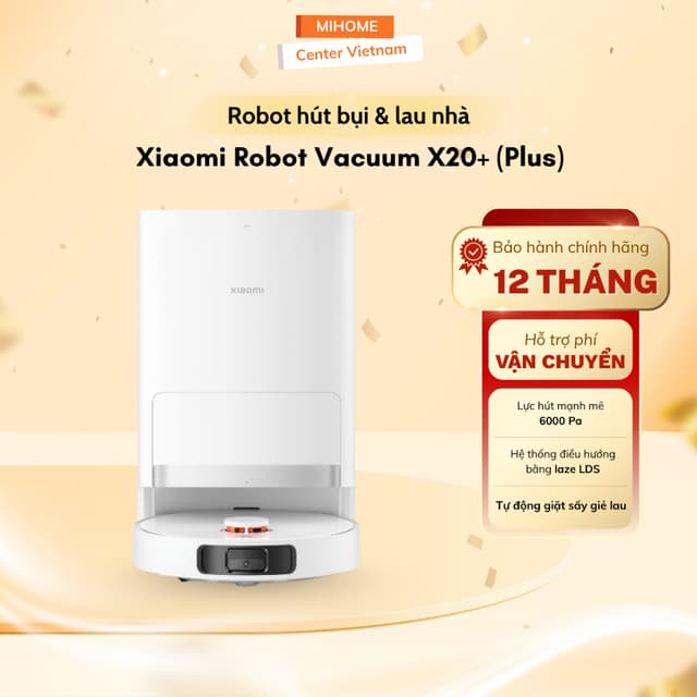 Máy Hút Bụi Lau Nhà Xiaomi Robot Vacuum X20+ (Plus) - Tự Động Giặt Sấy Giẻ - Bảo Hành 12 Tháng - Ảnh 8