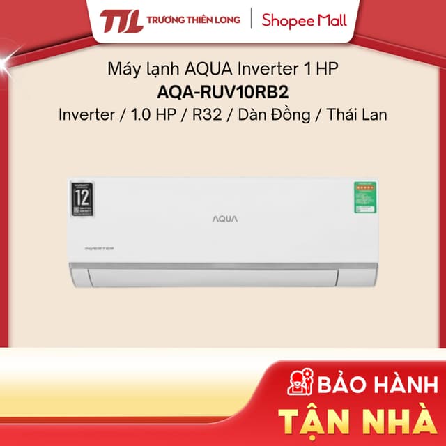 AQA-RUV10RB2 - Máy Lạnh AQUA Inverter 1 HP RUV10RB2 [FREESHIP HCM] - Ảnh 3