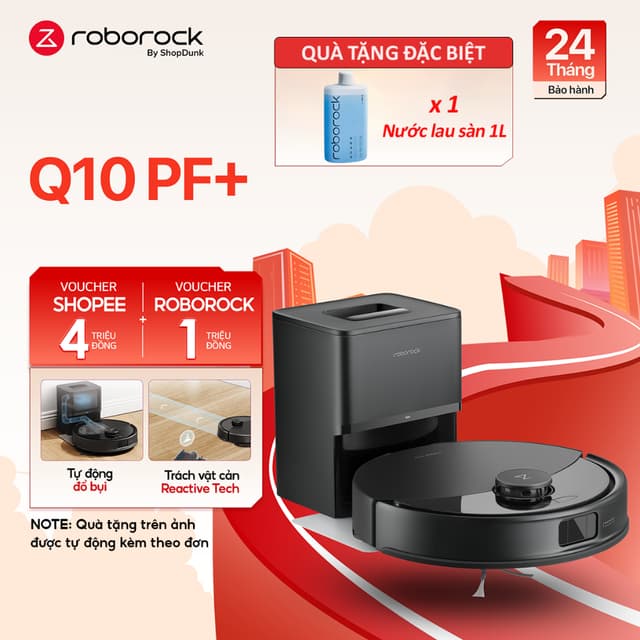 Robot Hút Bụi Lau Nhà Roborock Q10 PF+ Chính Hãng | Tự Động Đổ Rác | Bảo Hành 2 Năm - Ảnh 12