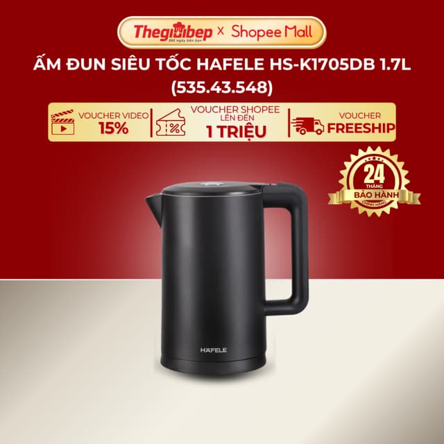 Bình đun siêu tốc Hafele 1.7 lít HS-K1705DB (535.43.548) - Ảnh 4
