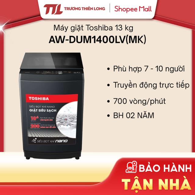 [VC 10%] AW-DUM1400LV(MK) / AW-DUM1600LV(SG) - Máy Giặt Toshiba Inverter 13 Kg /15 Kg [FREESHIP HCM] - Ảnh 4