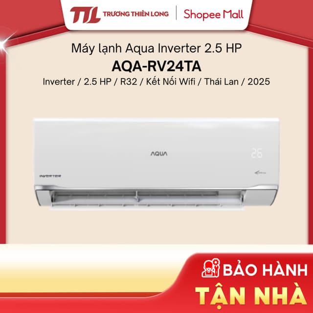 AQA-RV24TA - Máy Lạnh Aqua Inverter 2.5 HP AQA-RV24TA - - [FREESHIP HCM][GIÁ MÁY] - Ảnh 2