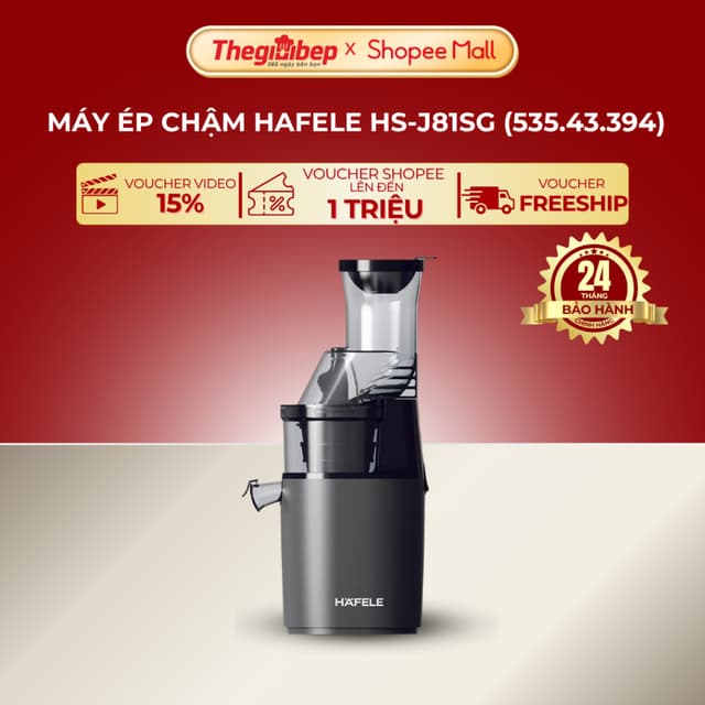 [NEW] MÁY ÉP CHẬM HAFELE HS-J81SG 535.43.394 - Ảnh 1