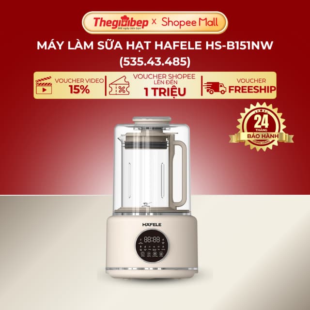 Máy làm sữa hạt Hafele HS-B151NW (535.43.485) - Ảnh 11