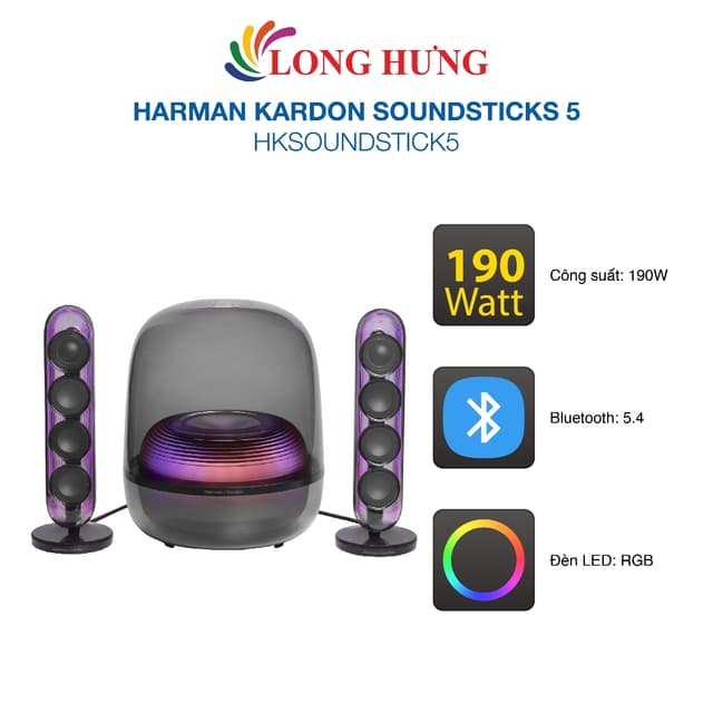 Loa Bluetooth Harman Kardon SoundSticks 5 HKSOUNDSTICK5 - Hàng chính hãng - Ảnh 10