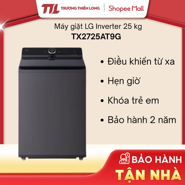[CHỈ GIAO] TX2725AT9G - Máy giặt LG Inverter 25 kg TX2725AT9G - Ảnh 3