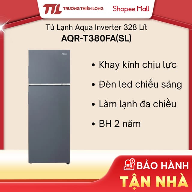AQR-T380FA(SL) - Tủ Lạnh Aqua Inverter 328 Lít AQR-T380FA(SL) [TOÀN QUỐC] - Ảnh 6
