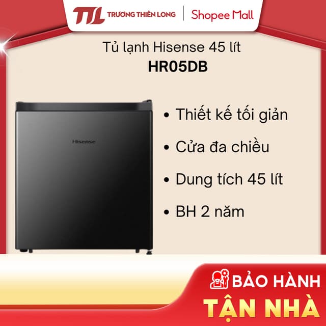 [VC 10%] Tủ Lạnh Hisense 45 Lít HR05DB - [TOÀN QUỐC] - Ảnh 6