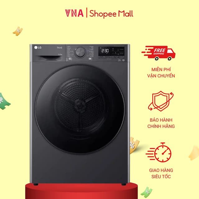 Máy sấy bơm nhiệt inverter LG 10.5 kg DVHP50M - Bảo hành chính hãng 24 tháng - Ảnh 9