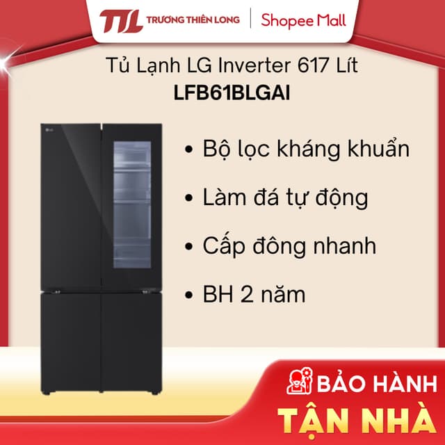 LFB61BLGAI - Tủ Lạnh LG Inverter 617 Lít Multi Door InstaView [FREESHIP HCM] - Ảnh 4