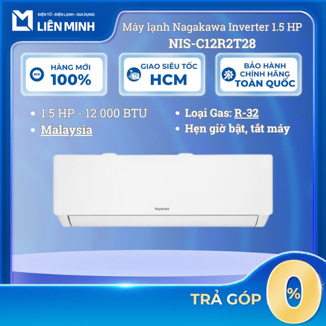 NIS-C12R2T28 - Máy Lạnh NAGAKAWA Inverter 1.5 HP - [SHIP 0Đ HCM] - Ảnh 11