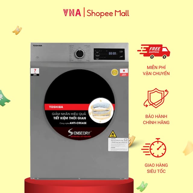Máy sấy thông hơi 7 kg Toshiba TD-H80SEV(SK) - Chính hãng bảo hành 24 tháng - Ảnh 9