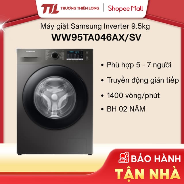 WW95TA046AX/SV - Máy Giặt Samsung Inverter 9.5 Kg [FREESHIP HCM] - Ảnh 9