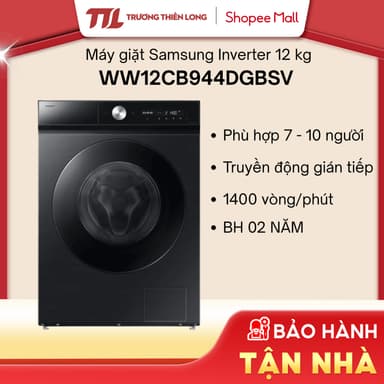 So sánh giá Máy Giặt Samsung Inverter WW12CB944DGBSV (12 Kg)| WW90T3040WW/SV (9 Kg) [TOÀN QUỐC] rẻ nhất?
