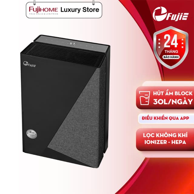 Máy Hút Ẩm Gia Đình Block FUJIE HM-930ED có tích hợp lọc không khí ionizer và kết nối wifi - Ảnh 2