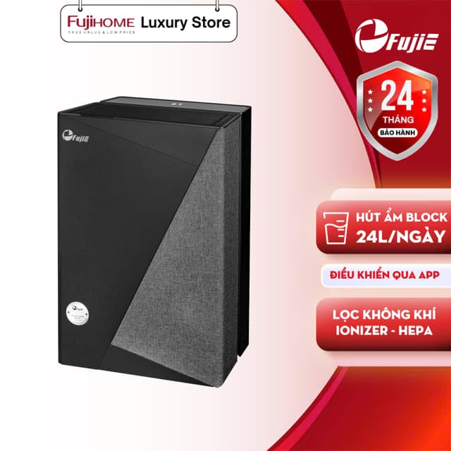 Máy Hút Ẩm Lọc Không Khí Block công suất 24 Lít/ngày FUJIE HM-924ED, có kết nối wifi và khóa trẻ em - Ảnh 9