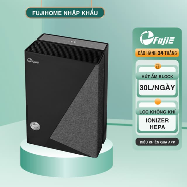 Máy hút ẩm lọc không khí FUJIE HM-930ED Công suất hút ẩm 30 lít/ngày - Bảo hành 24 tháng - Ảnh 4