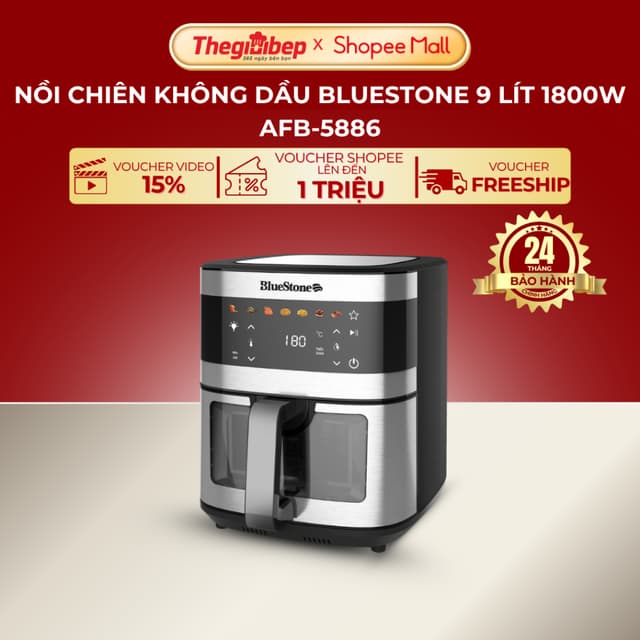 Nồi Chiên Không Dầu BlueStone AFB-5886 9 Lít 1800W - Ảnh 12