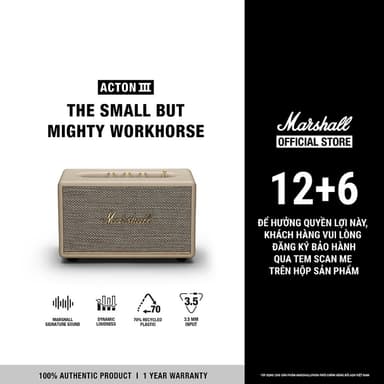 So sánh giá [MÀU MỚI VỀ] Loa Marshall Bluetooth ACTON III Homeline - Bảo Hành Chính Hãng ASH 1 Đổi 1 Trong 1 Năm - LS rẻ nhất?