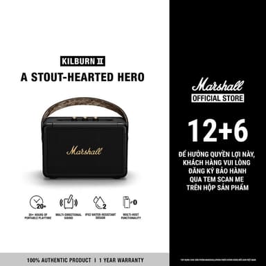 So sánh giá Loa Marshall Bluetooth KILBURN II Portable - Pin đến 20h - Bảo Hành Chính Hãng ASH 1 Năm 1 Đổi 1 - LS rẻ nhất?