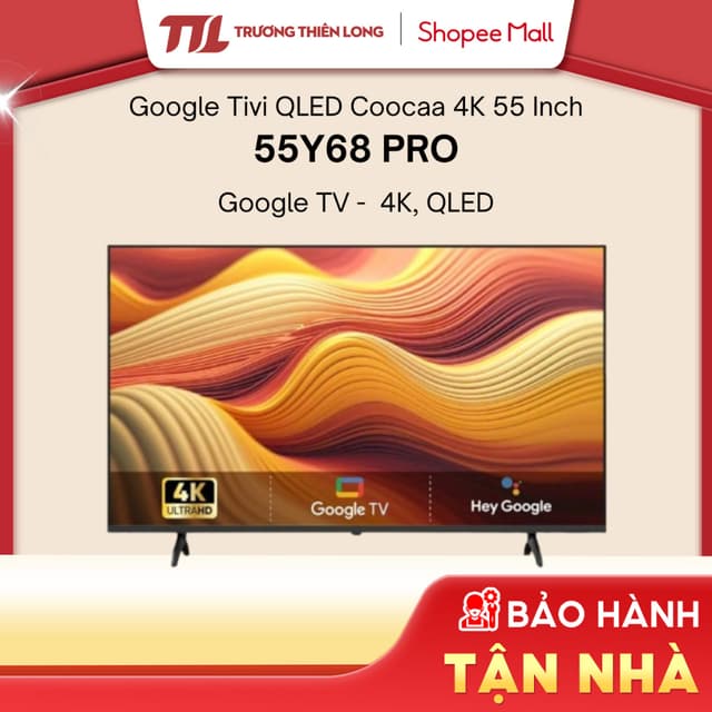 55Y68 PRO - Google Tivi QLED Coocaa 4K 55 Inch 55Y68 PRO [FREESHIP HCM][Miễn Phí Lắp Để Bàn HCM] - Ảnh 9