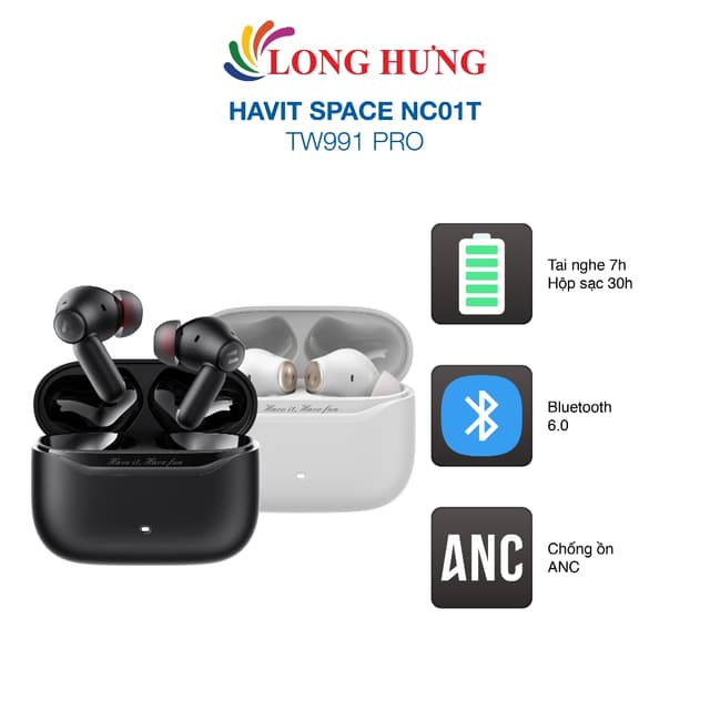 Tai nghe Bluetooth True Wireless Havit Space NC01T TW991 Pro - Hàng chính hãng - Ảnh 12