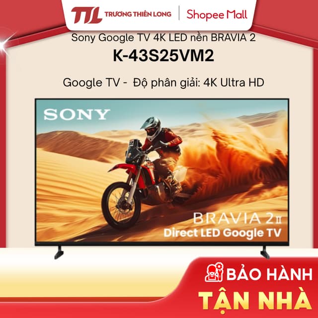 K-43S25VM2 - Google Tivi Sony 4K 43 inch K-43S25VM2 - GIAO HÀNG CHÍNH HÃNG - Ảnh 1