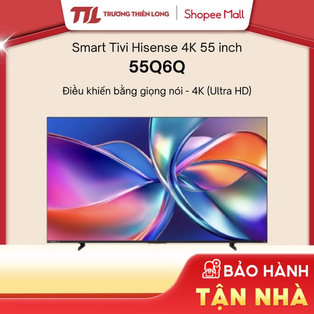 Smart Tivi Hisense QLED 4K 55 Inch 55Q6Q [FREESHIP HCM] - Ảnh 1