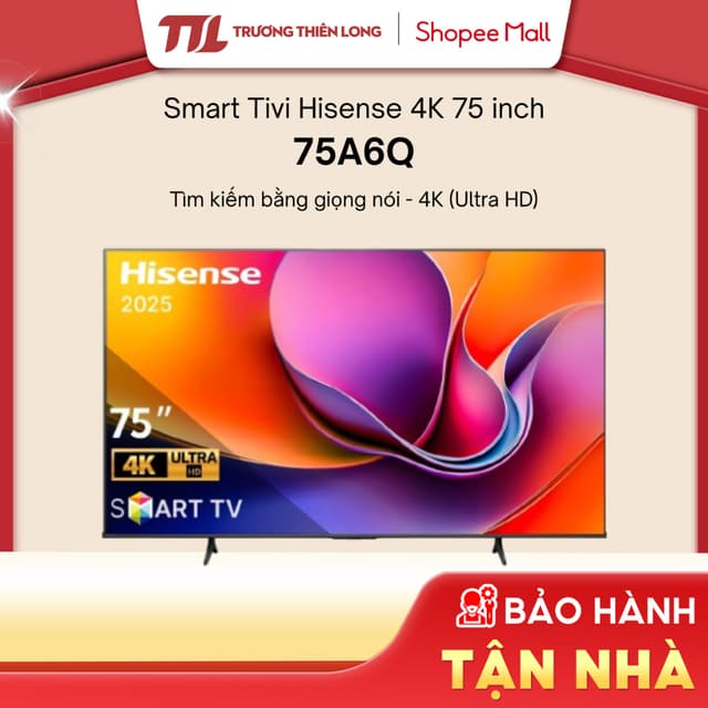 75A6Q - Smart Tivi Hisense 4K 75 Inch 75A6Q [FREESHIP HCM][Miễn Phí Lắp Để Bàn HCM] - Ảnh 4