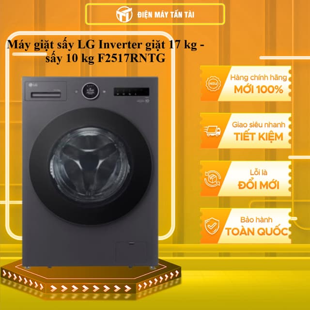 F2517RNTG - Máy giặt sấy LG Inverter giặt 17 kg - sấy 10 kg F2517RNTG - GIAO TOÀN QUỐC - Ảnh 12