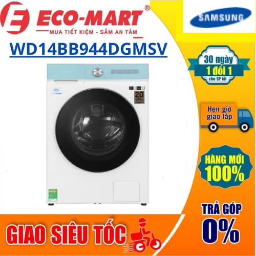 Máy giặt sấy Samsung WD14BB944DGMSV Bespoke AI Inverter giặt 14 kg - sấy 8 kg - Ảnh 7