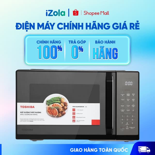 MW3-EG26PE(BM)VN - Lò vi sóng có nướng Toshiba MW3-EG26PE(BM)VN 26 lít - Hàng chính hãng - Ảnh 2