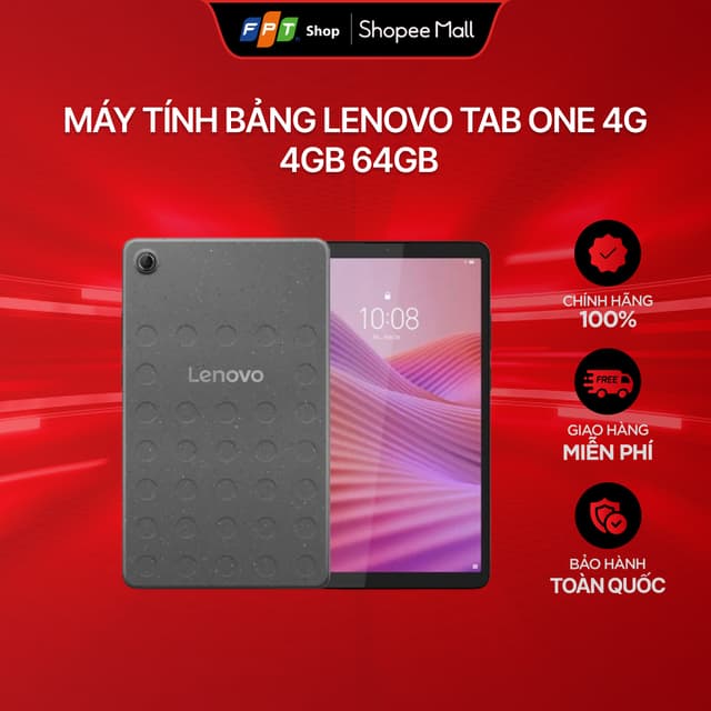 [Chỉ GH tận nơi] Máy tính bảng Lenovo Tab One 4G 4GB 64GB Xám - Ảnh 11