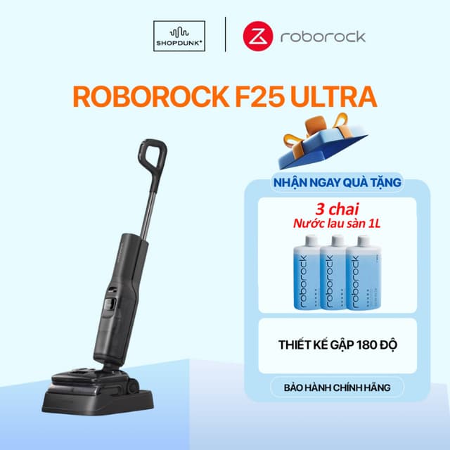 [Livestream] Máy Hút Bụi Lau Nhà Cầm Tay Không Dây Roborock F25 Ultra Chính Hãng | Hút Bụi Lau Nhà Hơi Nước Nóng - Ảnh 2