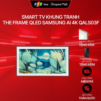 So sánh giá [Tặng kèm Loa Tháp Samsung MX-T40/XV] Smart Tivi Khung Tranh The Frame QLED Samsung AI 4K QALS03F rẻ nhất?